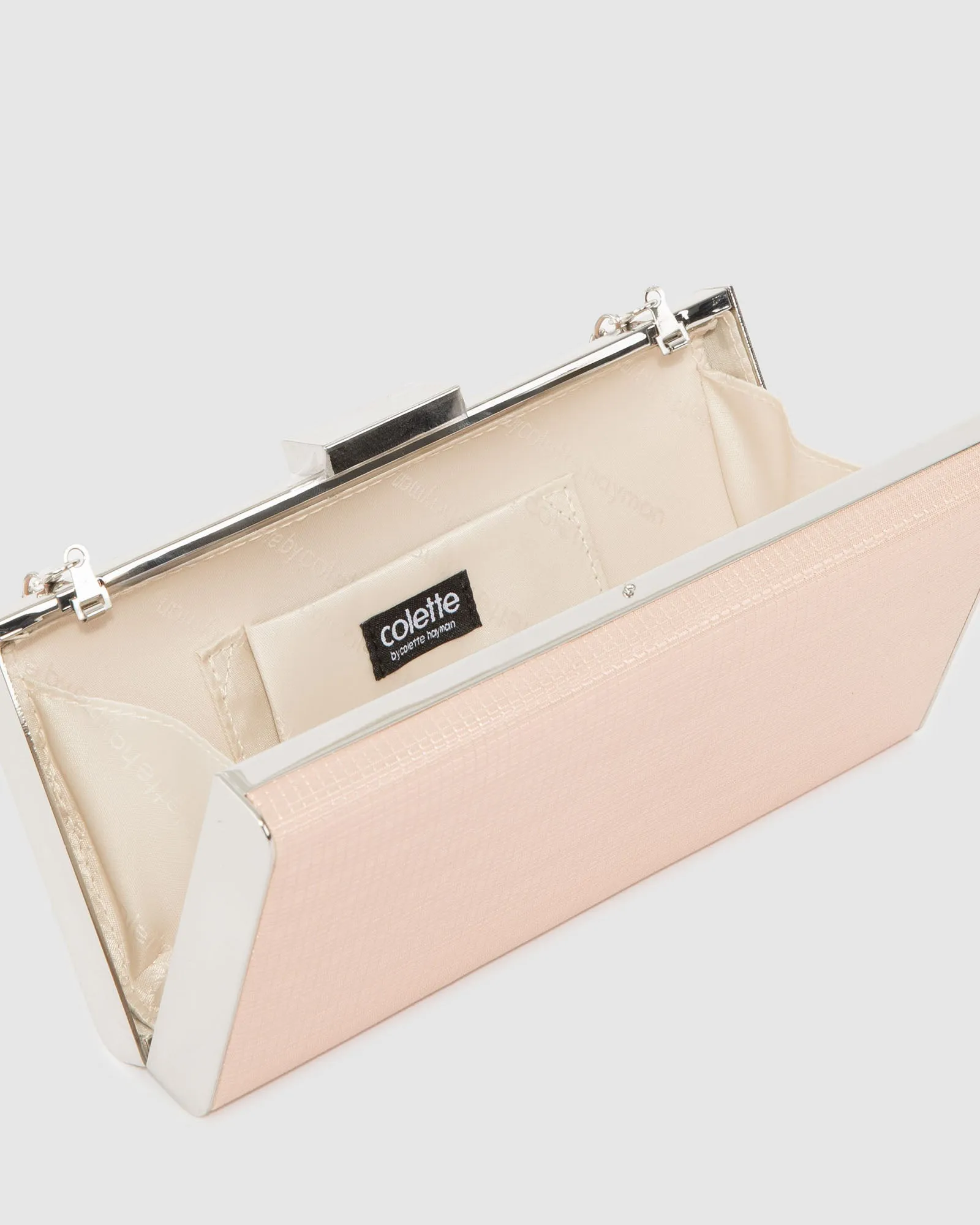 Rose Gold Dafne Hardcase Clutch Bag sold by Collete Hayman product image thumbnail 5