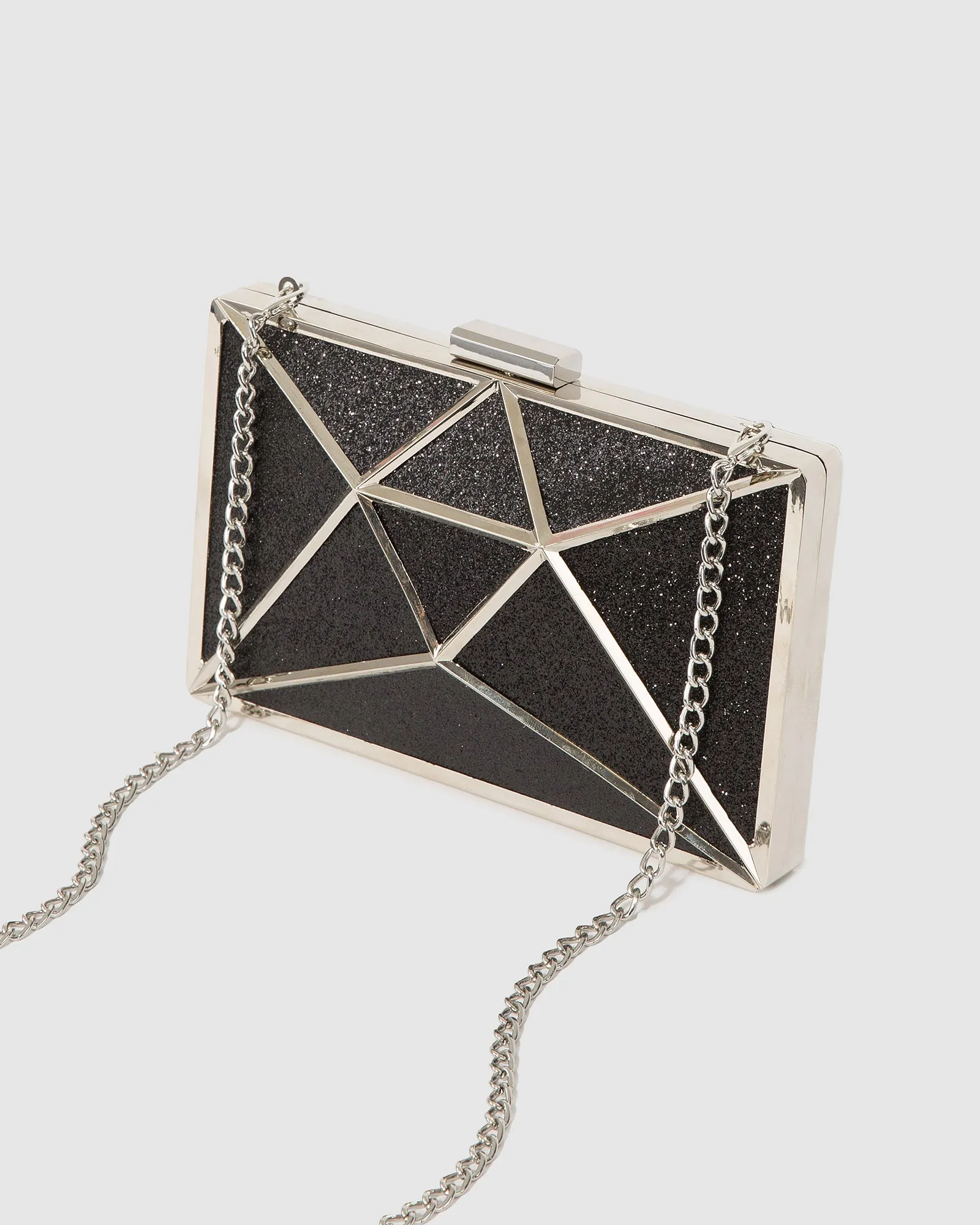 Black Geo Large Clutch Bag sold by Collete Hayman product image thumbnail 4