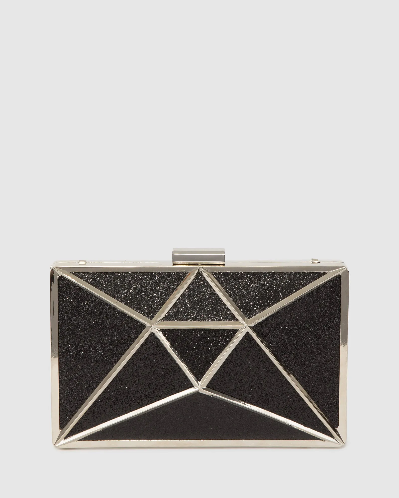 Black Geo Large Clutch Bag sold by Collete Hayman