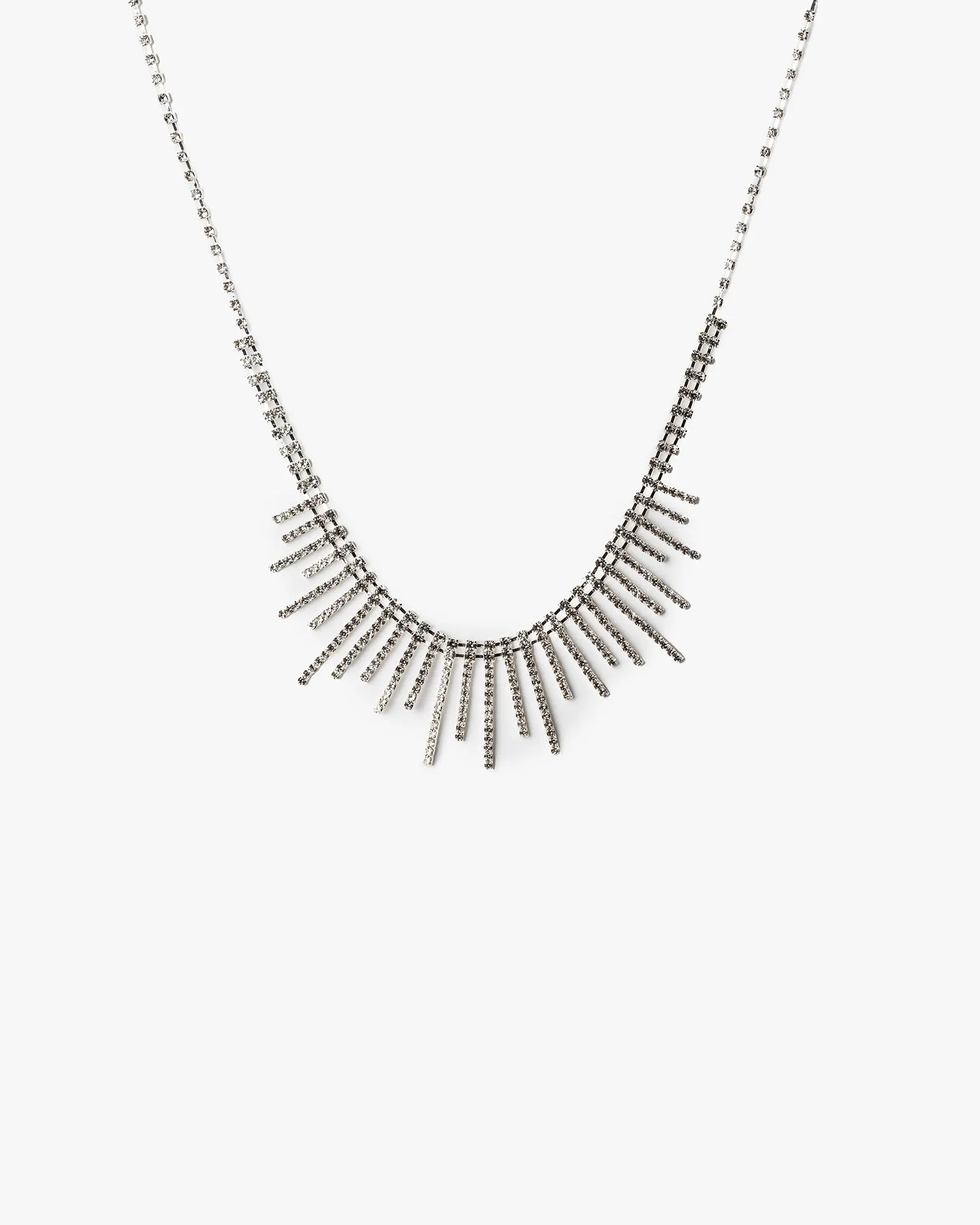 Crystal Fanned Statement Necklace sold by Collete Hayman