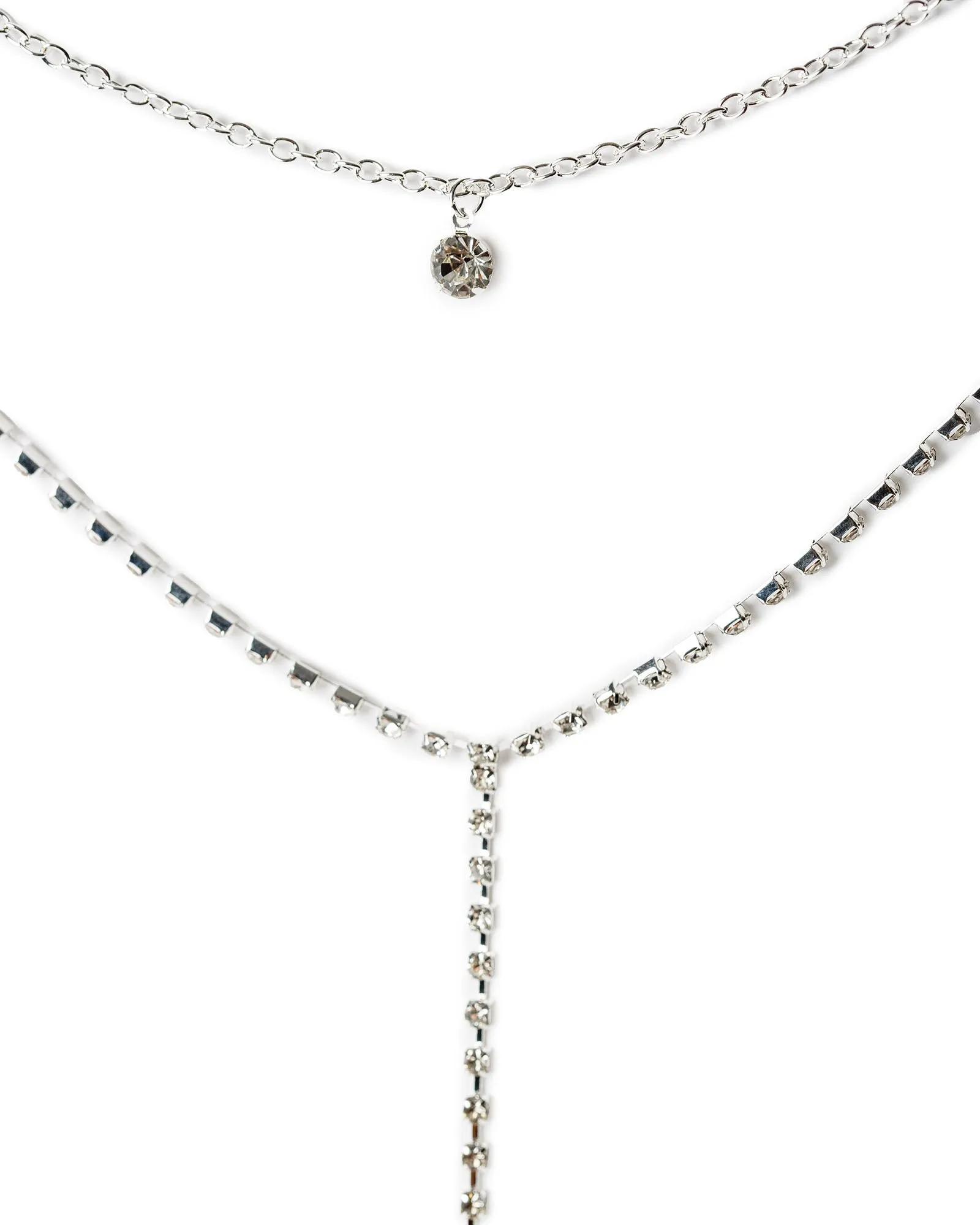 Crystal Pendant Statement Lariat Necklace sold by Collete Hayman product image thumbnail 3