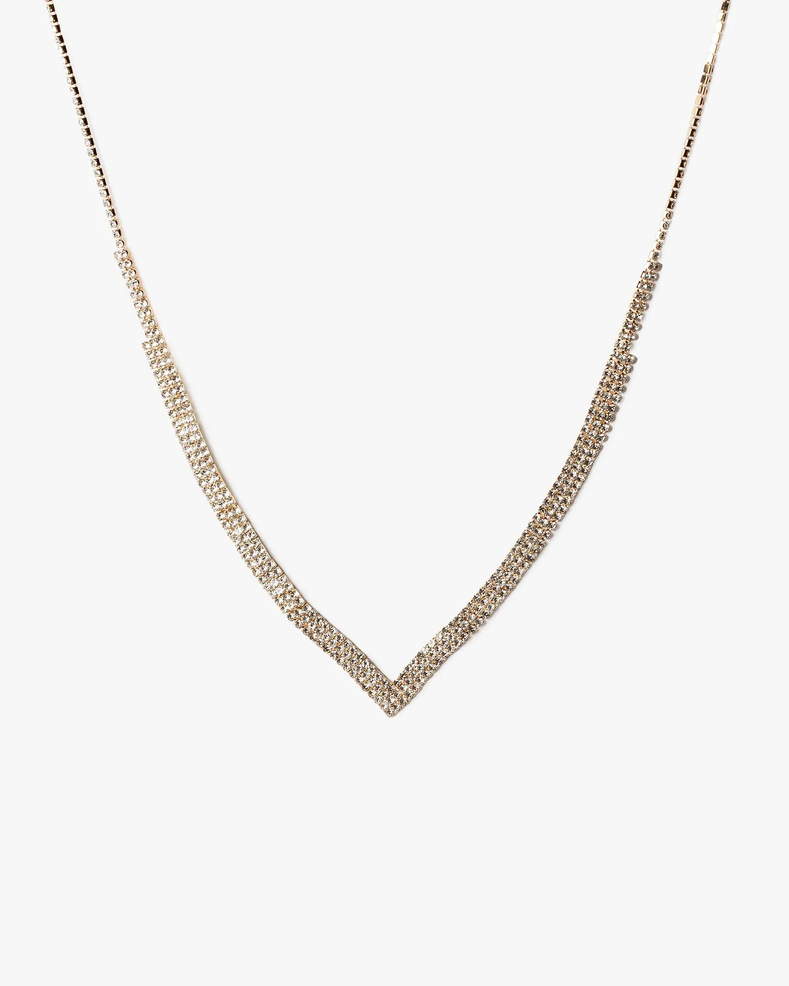 Crystal Fine V Necklace sold by Collete Hayman