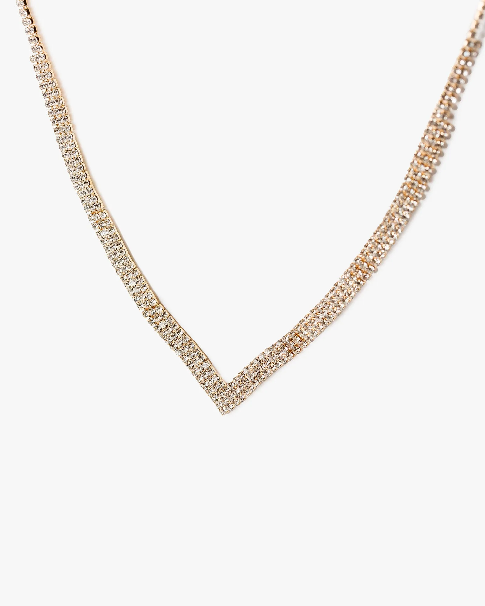 Crystal Fine V Necklace sold by Collete Hayman product image thumbnail 2