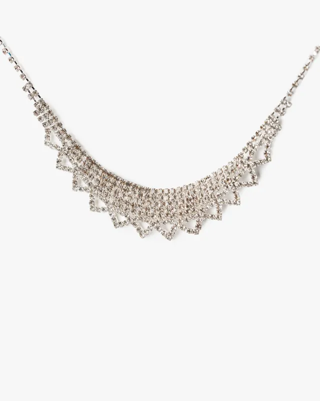 Crystal Zig Zag Necklace sold by Collete Hayman