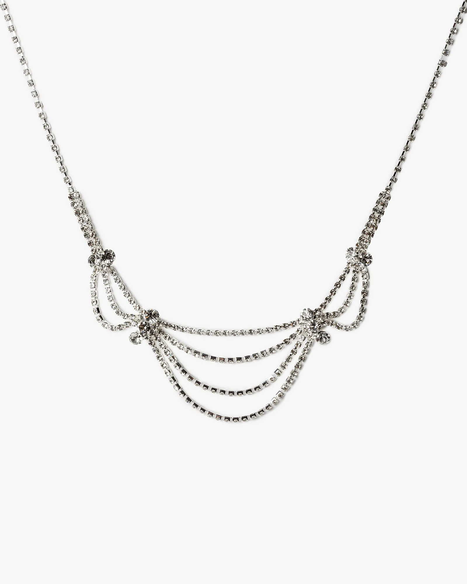 Crystal Curtain Detail Necklace sold by Collete Hayman