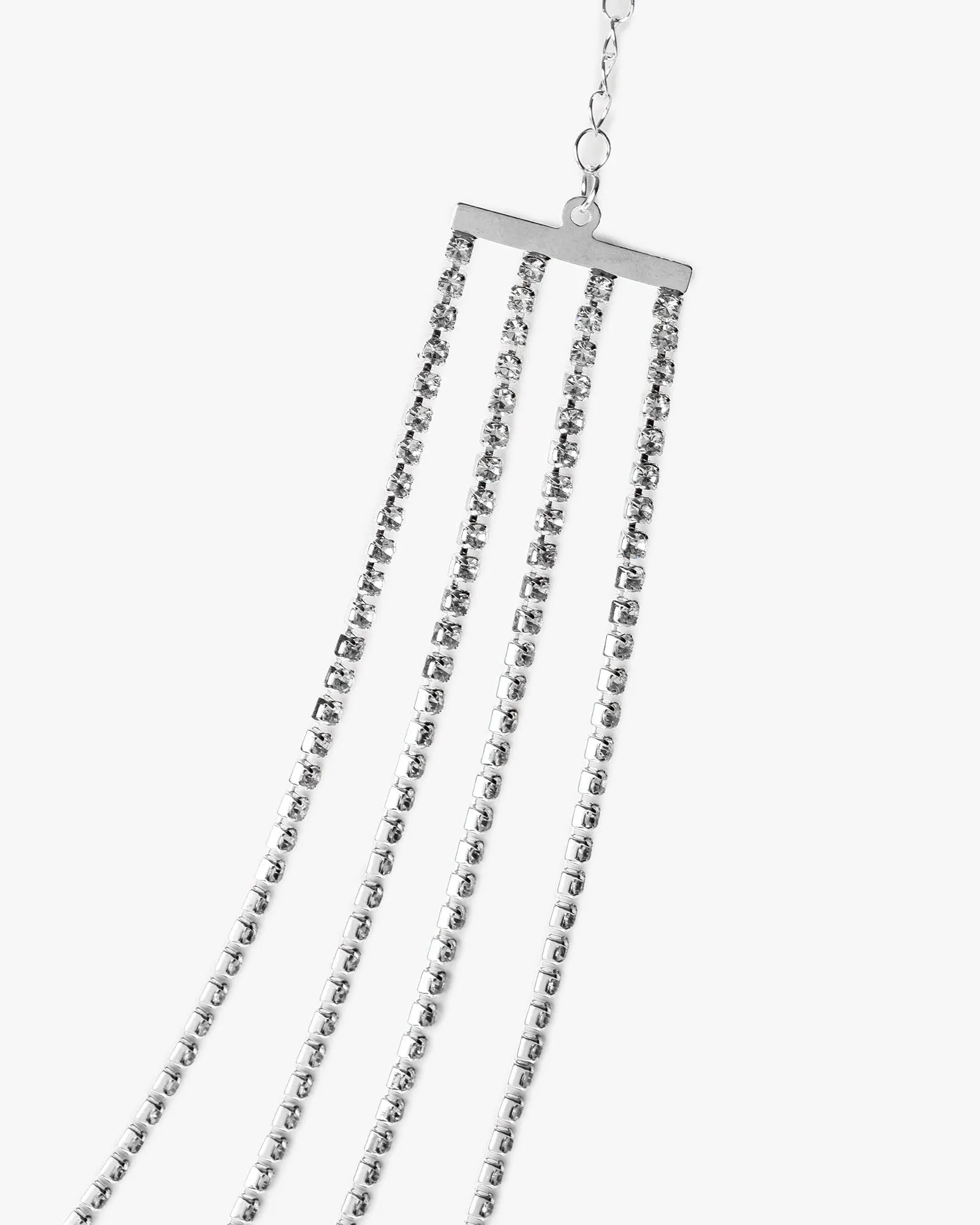 Crystal 4 Row Thin Necklace sold by Collete Hayman product image thumbnail 2