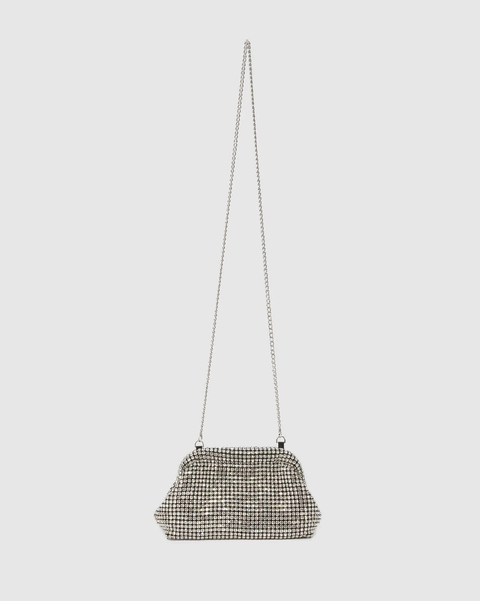 Silver Rosie Crystal Pouch Bag sold by Collete Hayman product image thumbnail 3