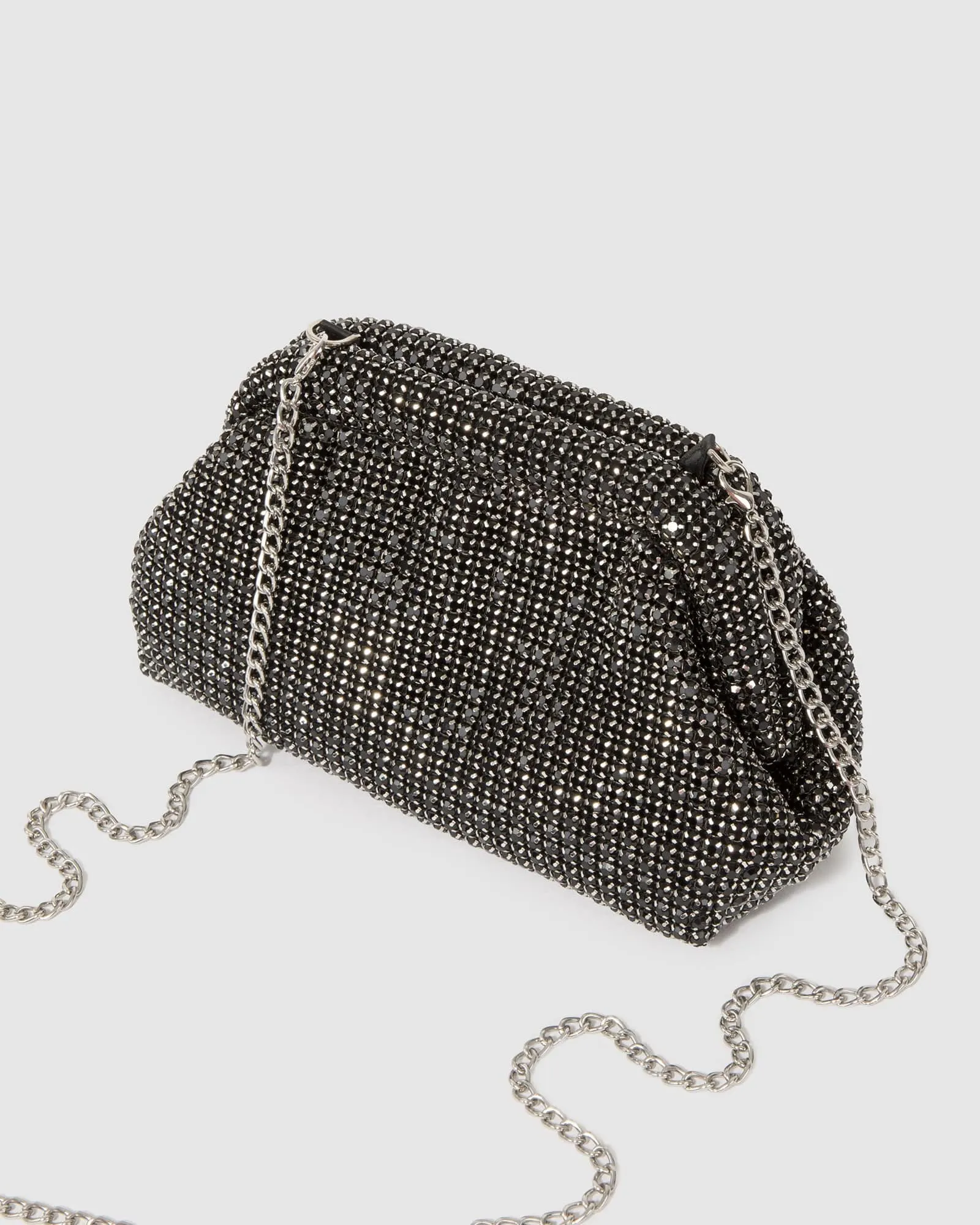 Black Rosie Crystal Pouch Bag sold by Collete Hayman product image thumbnail 4