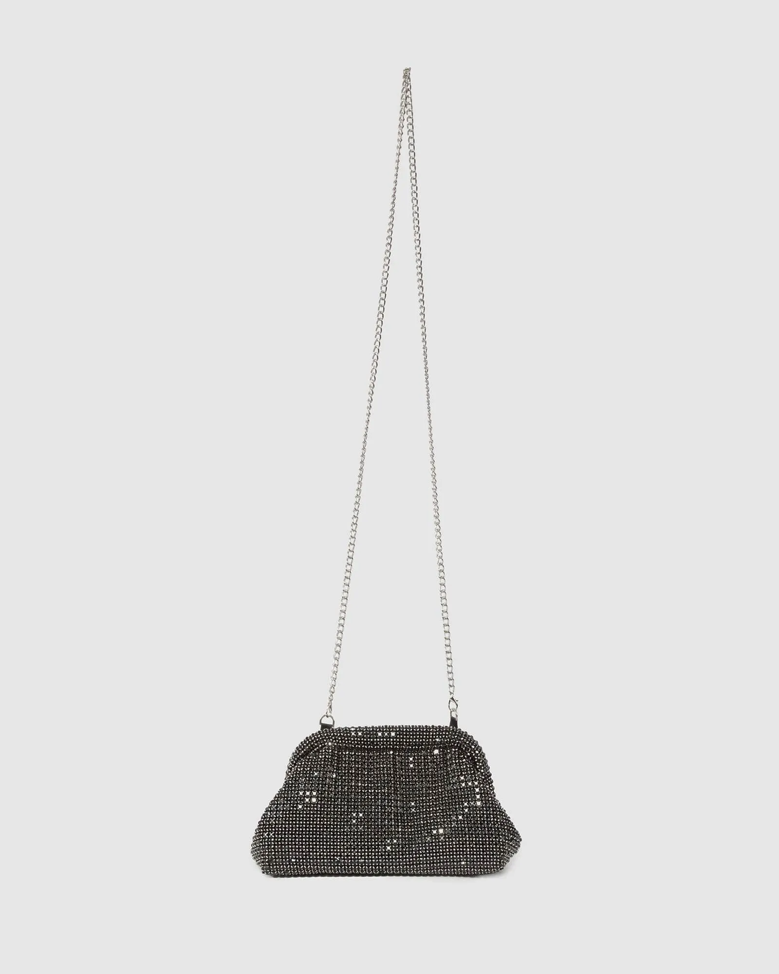 Black Rosie Crystal Pouch Bag sold by Collete Hayman product image thumbnail 3