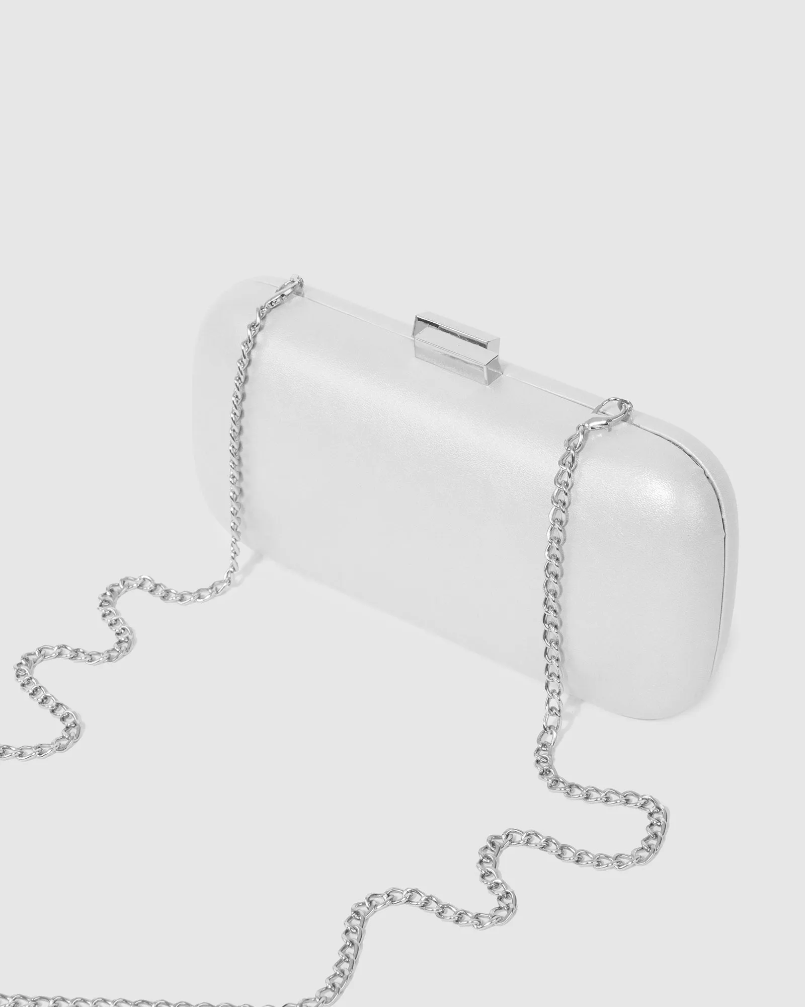 Silver Rosie Crystal Hardcase Clutch Bag sold by Collete Hayman product image thumbnail 4