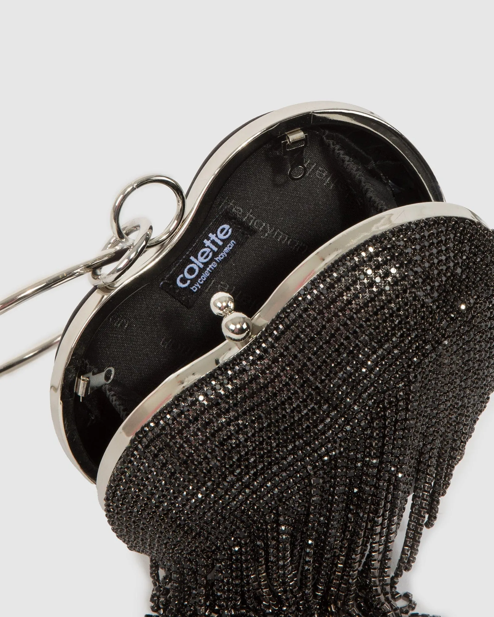 Black Top Handle Clutch Bag sold by Collete Hayman product image thumbnail 5