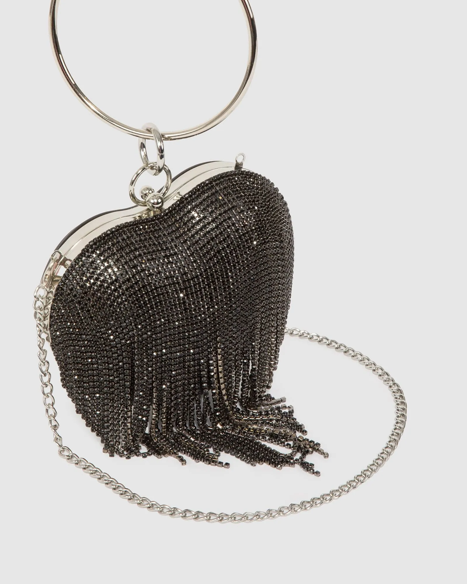 Black Top Handle Clutch Bag sold by Collete Hayman product image thumbnail 2