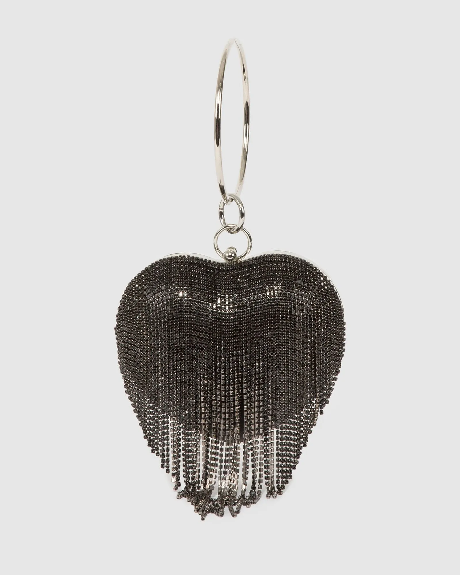 Black Top Handle Clutch Bag sold by Collete Hayman