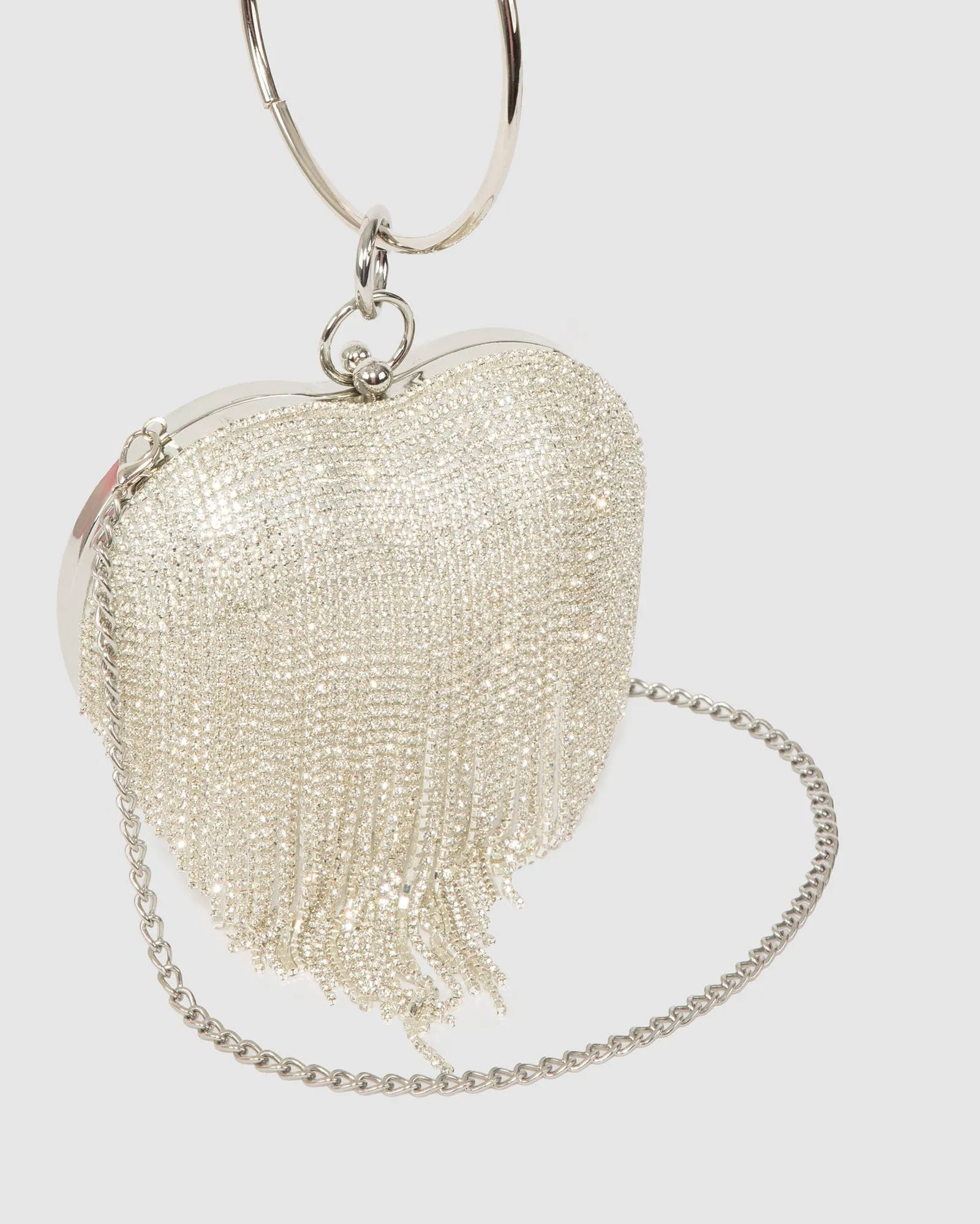 Silver Top Handle Clutch Bag sold by Collete Hayman product image thumbnail 2