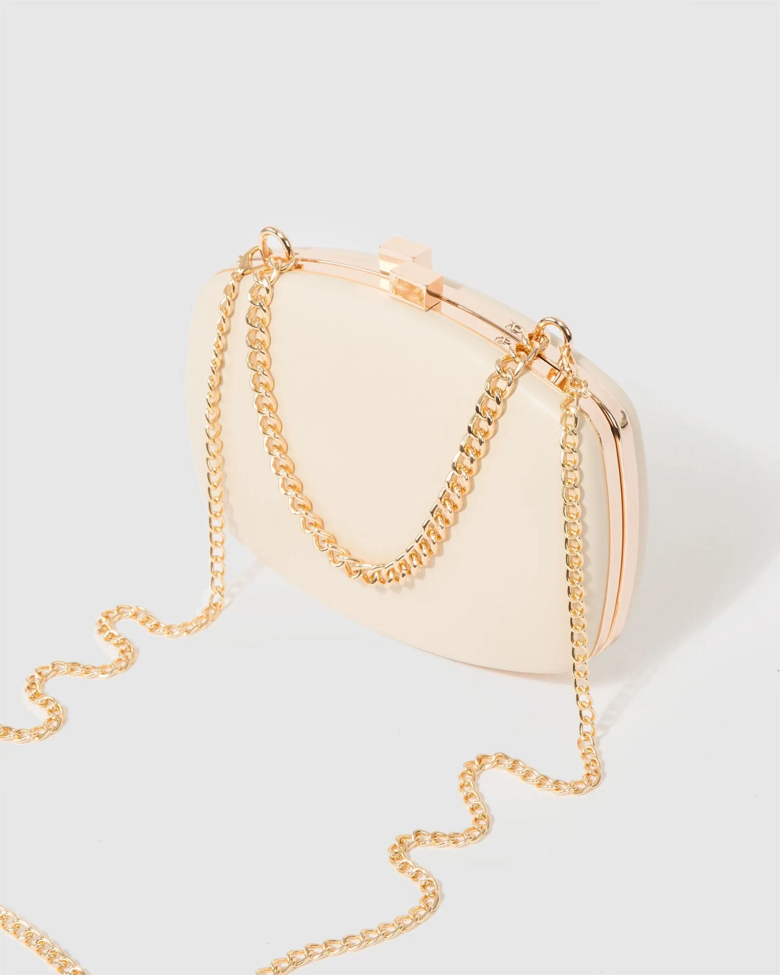 Natural Eden Chain Hardcase Clutch Bag sold by Collete Hayman product image thumbnail 5