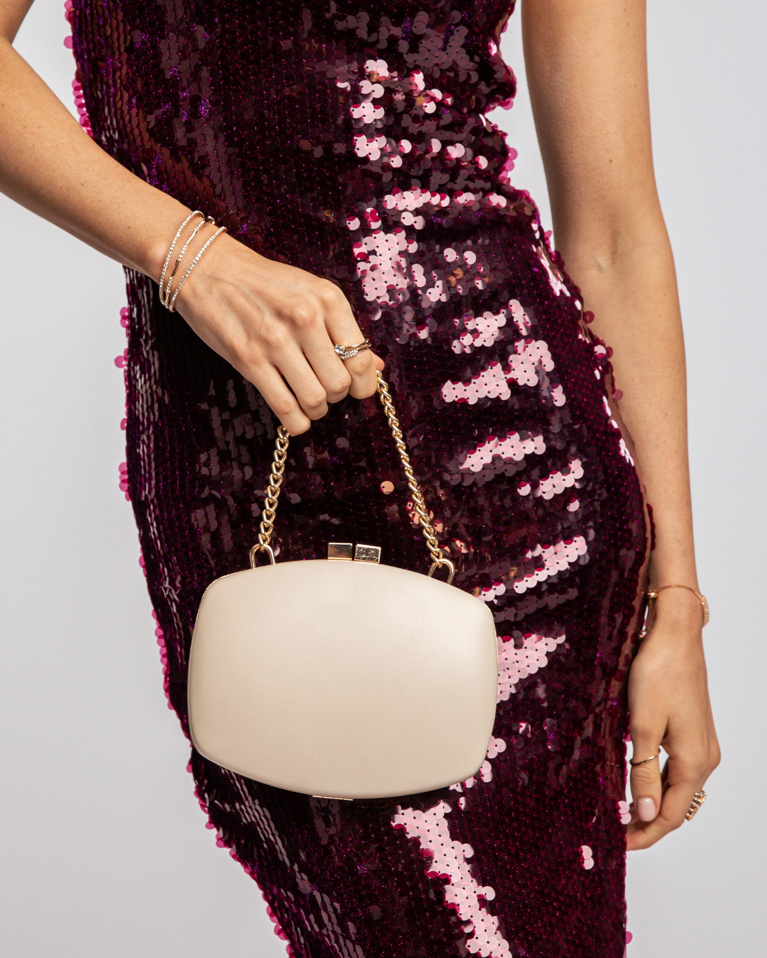 Natural Eden Chain Hardcase Clutch Bag sold by Collete Hayman product image thumbnail 2