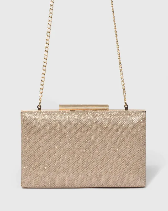 Gold Jaimi Clutch Bag sold by Collete Hayman