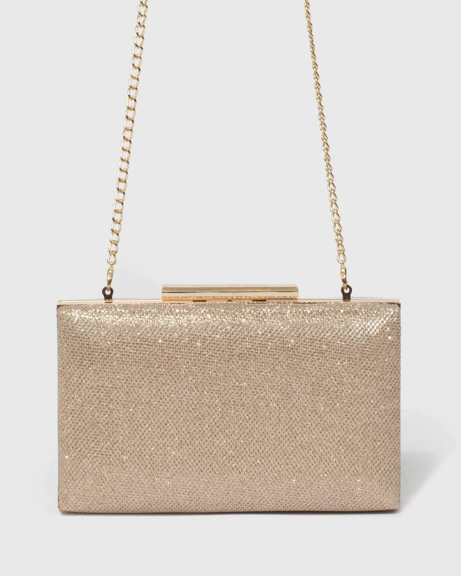 Gold Jaimi Clutch Bag sold by Collete Hayman