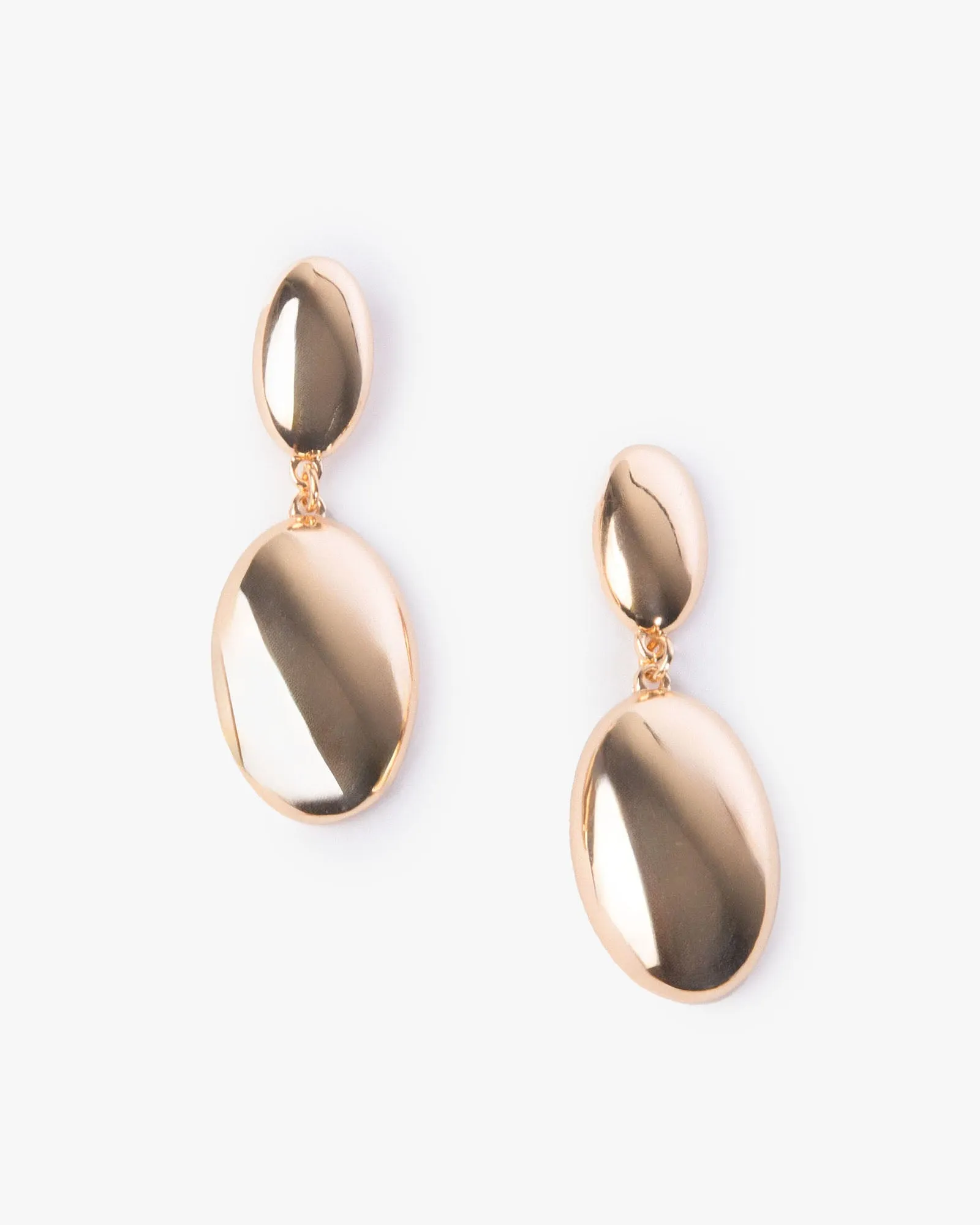 Gold Pebble Drop Earrings sold by Collete Hayman product image thumbnail 2