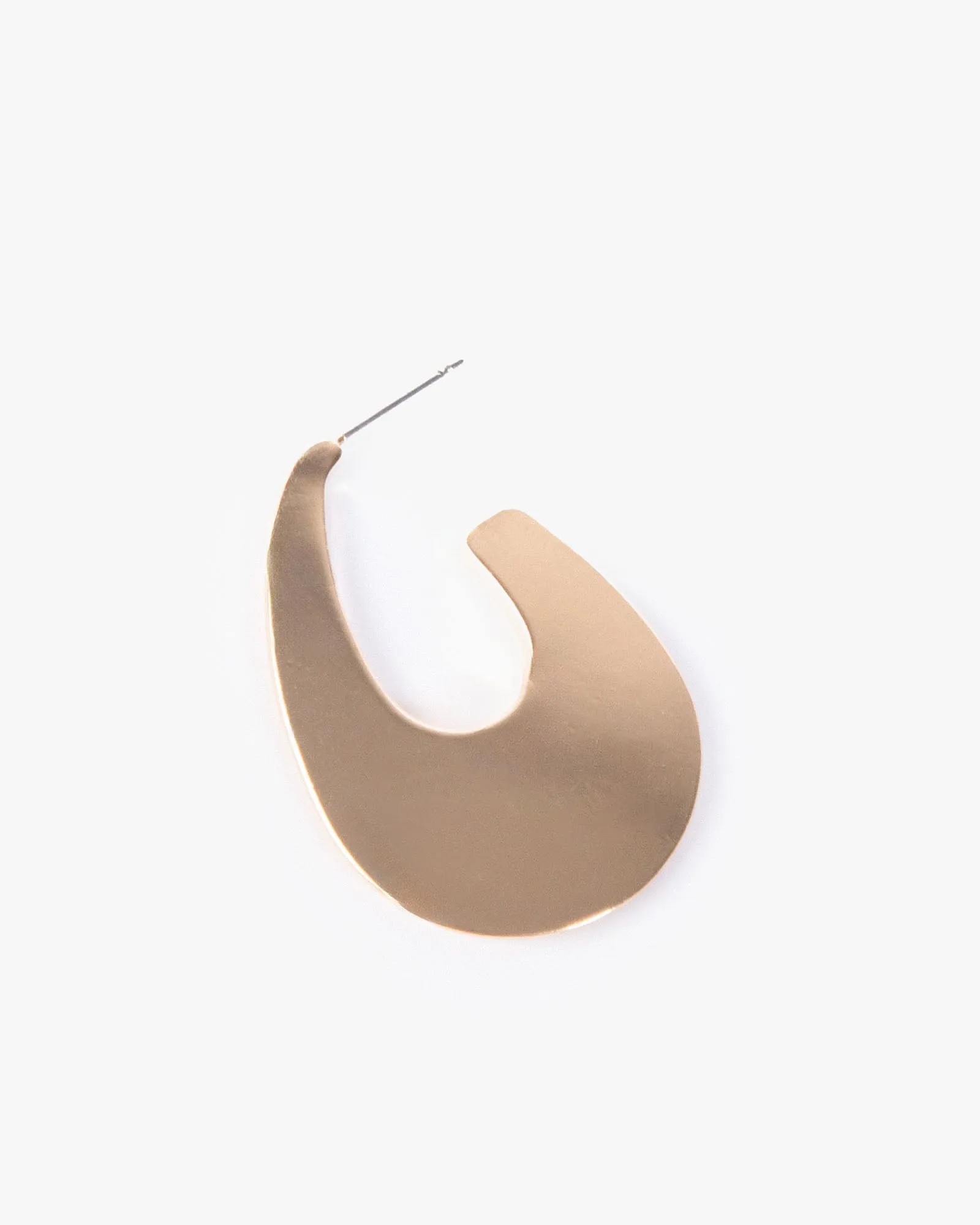 Gold Flat U Hoop Earrings sold by Collete Hayman product image thumbnail 2