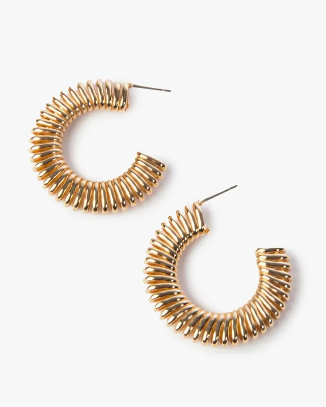 Gold Wrapped Hoop Earrings sold by Collete Hayman