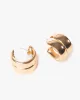 Gold Double Chubby Hoop Earrings sold by Collete Hayman