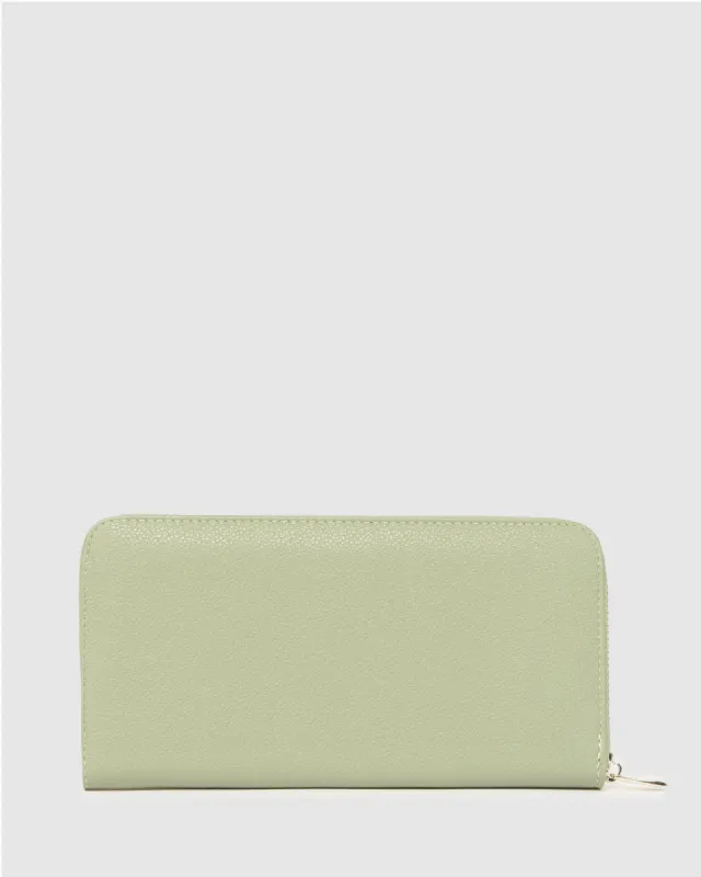Green Nina Wallet sold by Collete Hayman