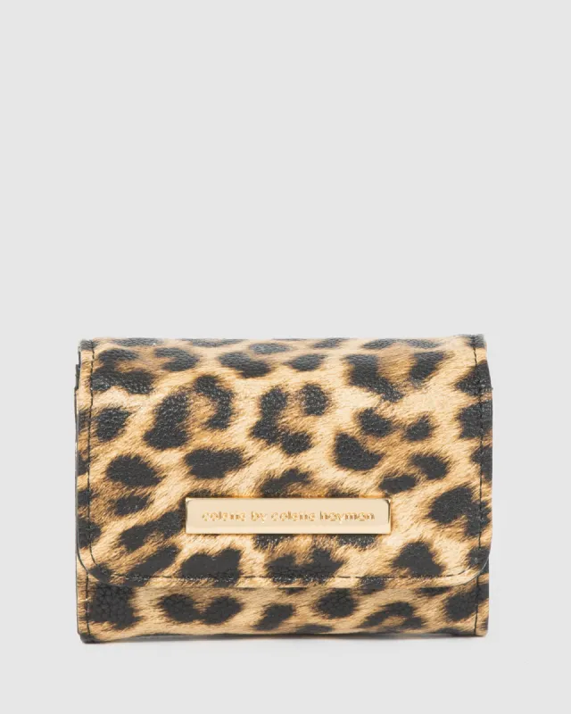 Leopard Print Beth Small Logo Purse sold by Collete Hayman