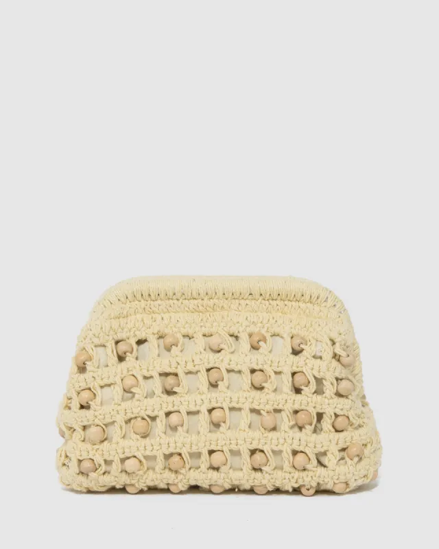 Natural Maeve Clutch Bag sold by Collete Hayman