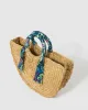 Natural Versonia Scarf Straw Tote Bag sold by Collete Hayman