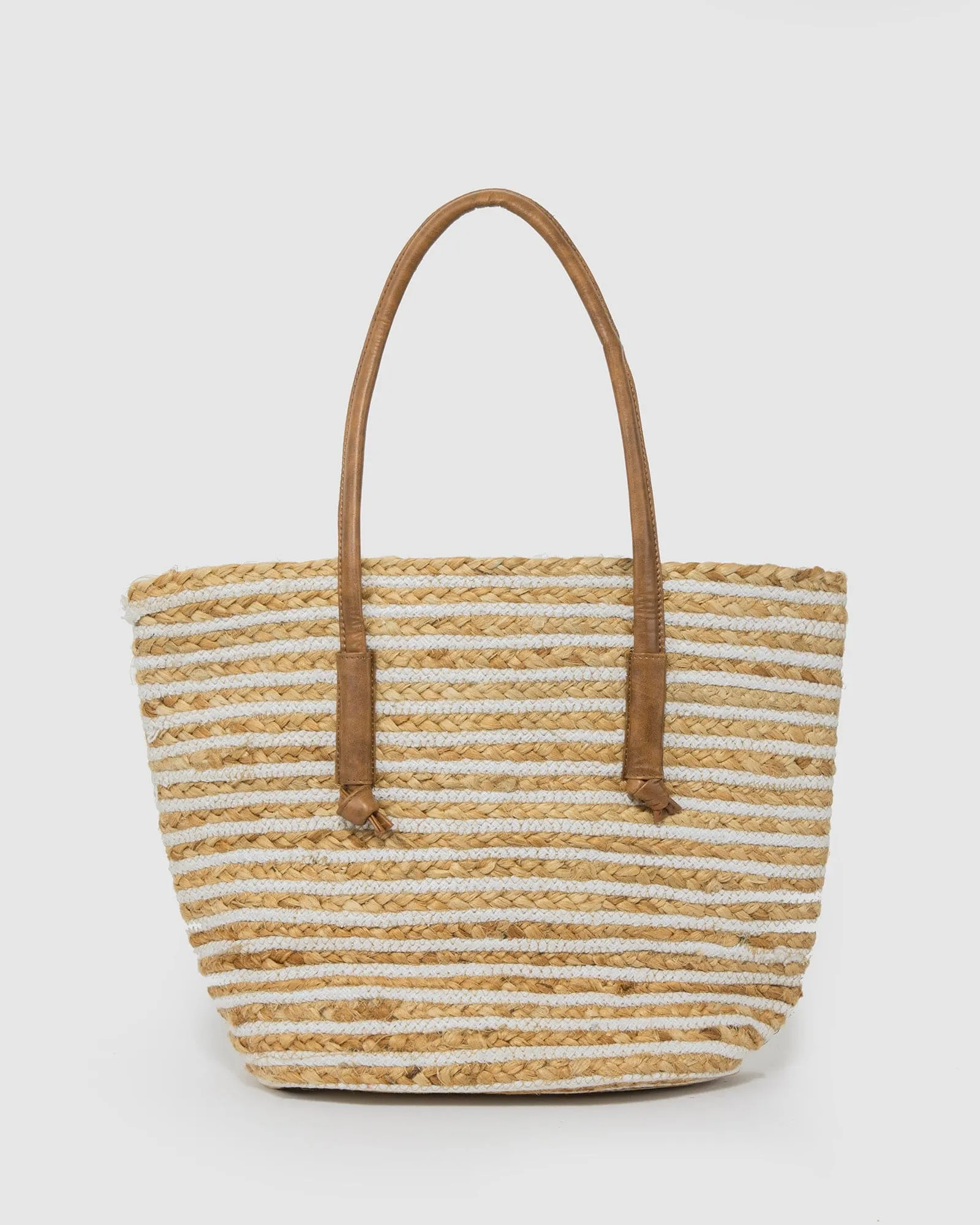 Natural Hannah Straw Tote Bag sold by Collete Hayman product image thumbnail 4