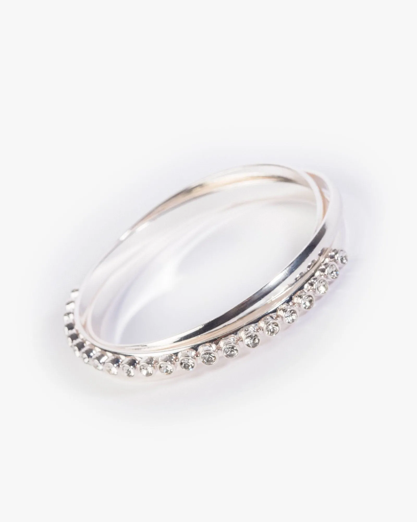 Silver Crystal Bangle Set sold by Collete Hayman product image thumbnail 2