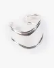 Silver Wide Wavey Cuff Bracelet sold by Collete Hayman