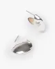 Silver Chubby Round Hoop Earrings sold by Collete Hayman
