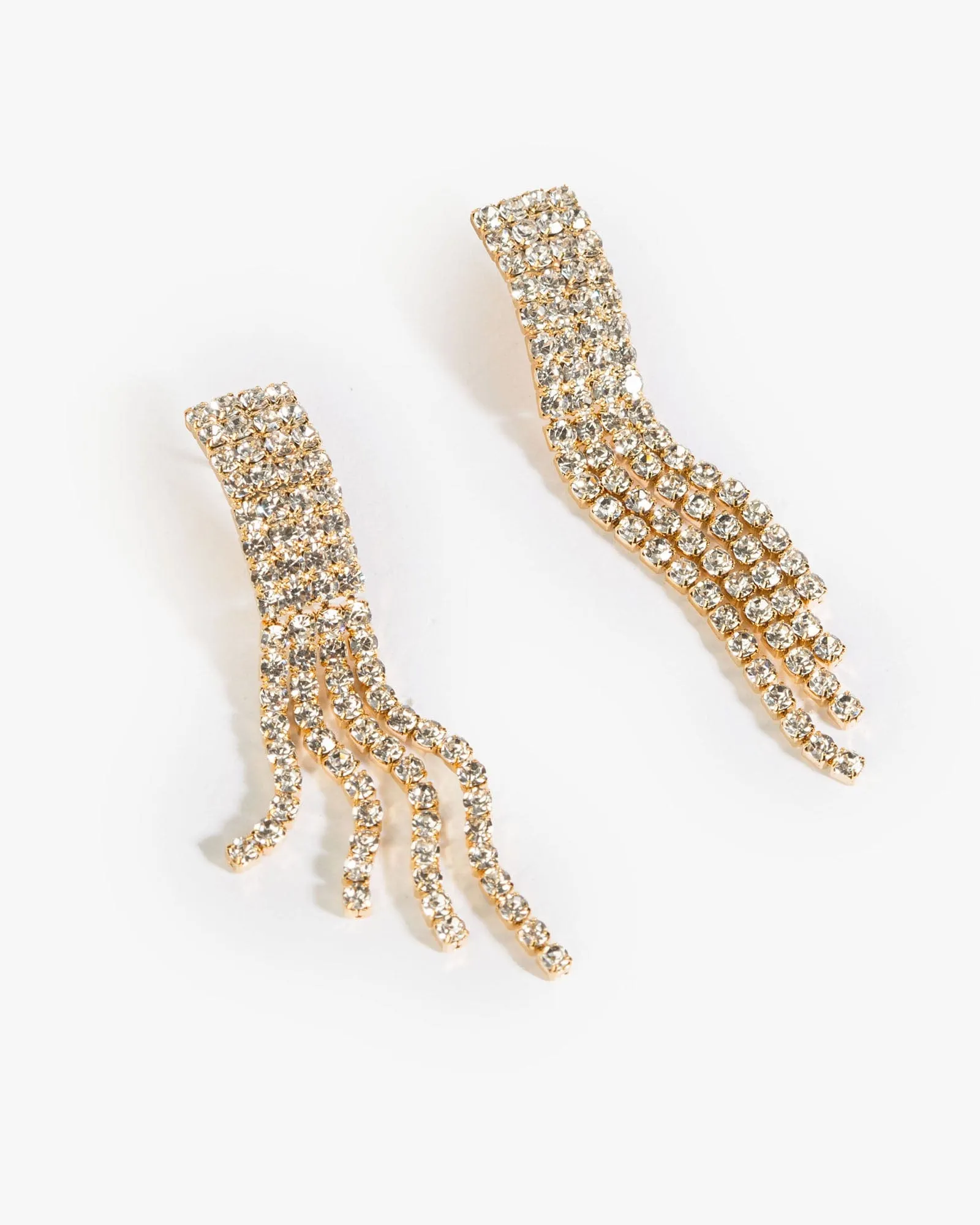 Crystal Medium Tassel Earrings sold by Collete Hayman product image thumbnail 2