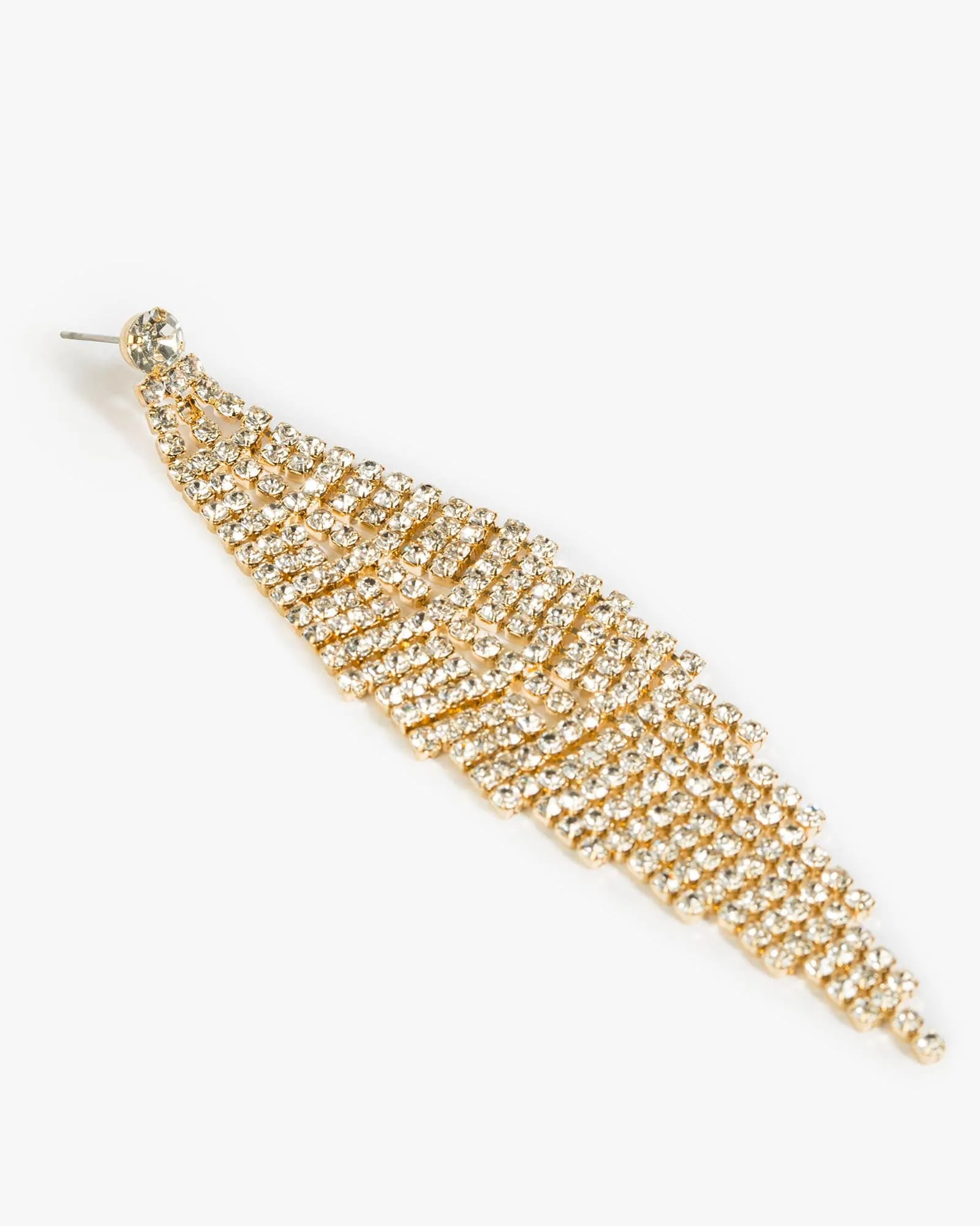 Crystal Fanned Diamond Drop Earrings sold by Collete Hayman product image thumbnail 3