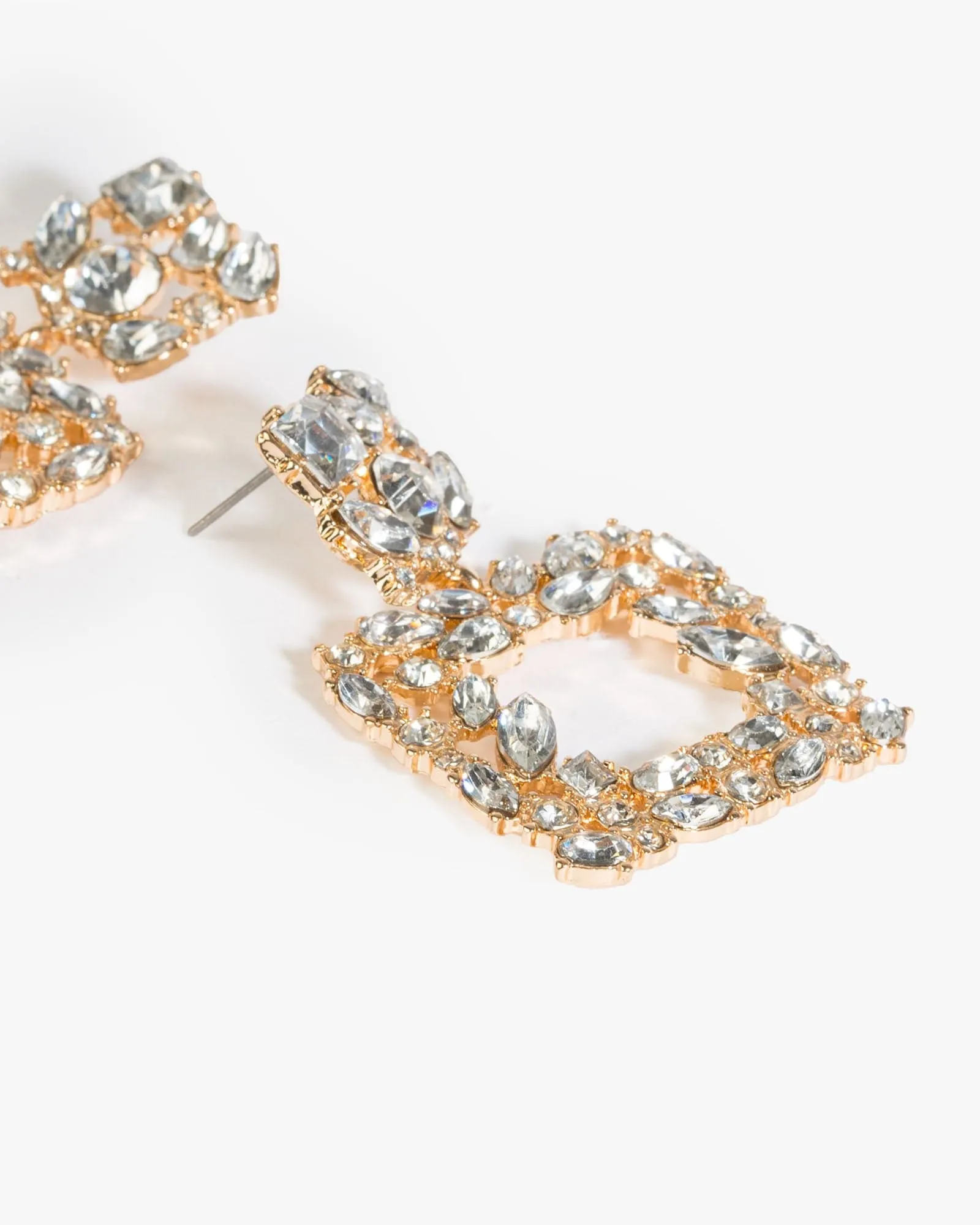 Crystal Cluster Door Knocker Earrings sold by Collete Hayman product image thumbnail 3