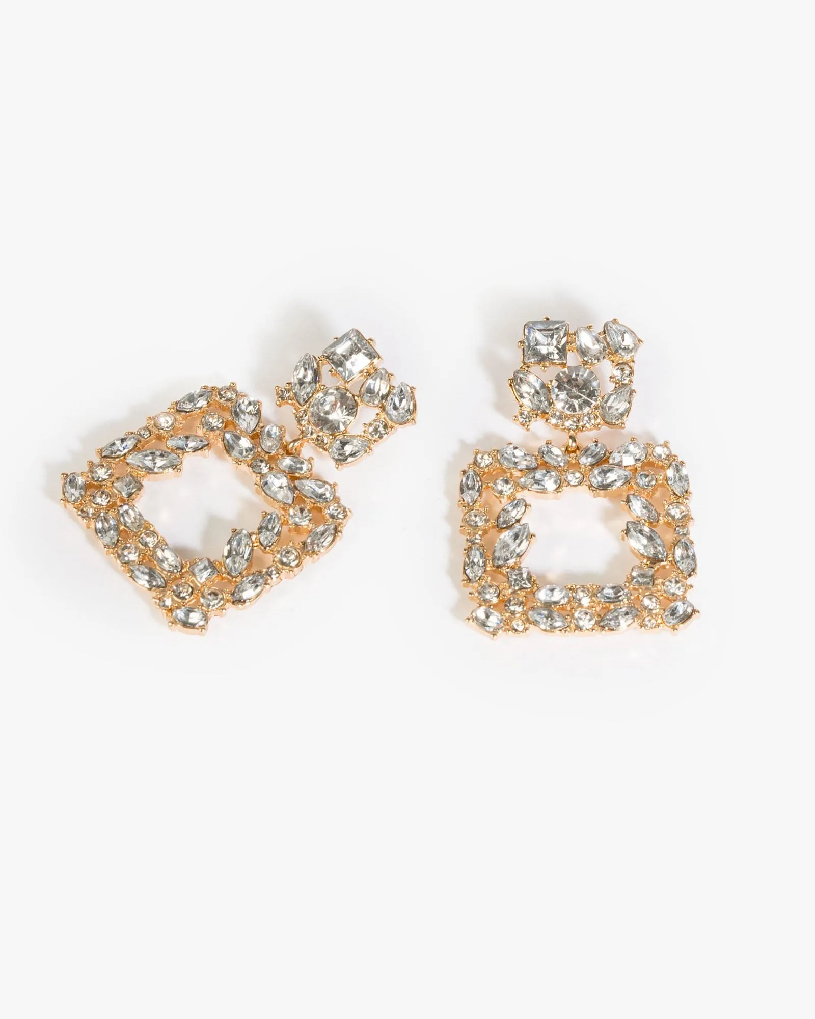 Crystal Cluster Door Knocker Earrings sold by Collete Hayman product image thumbnail 2