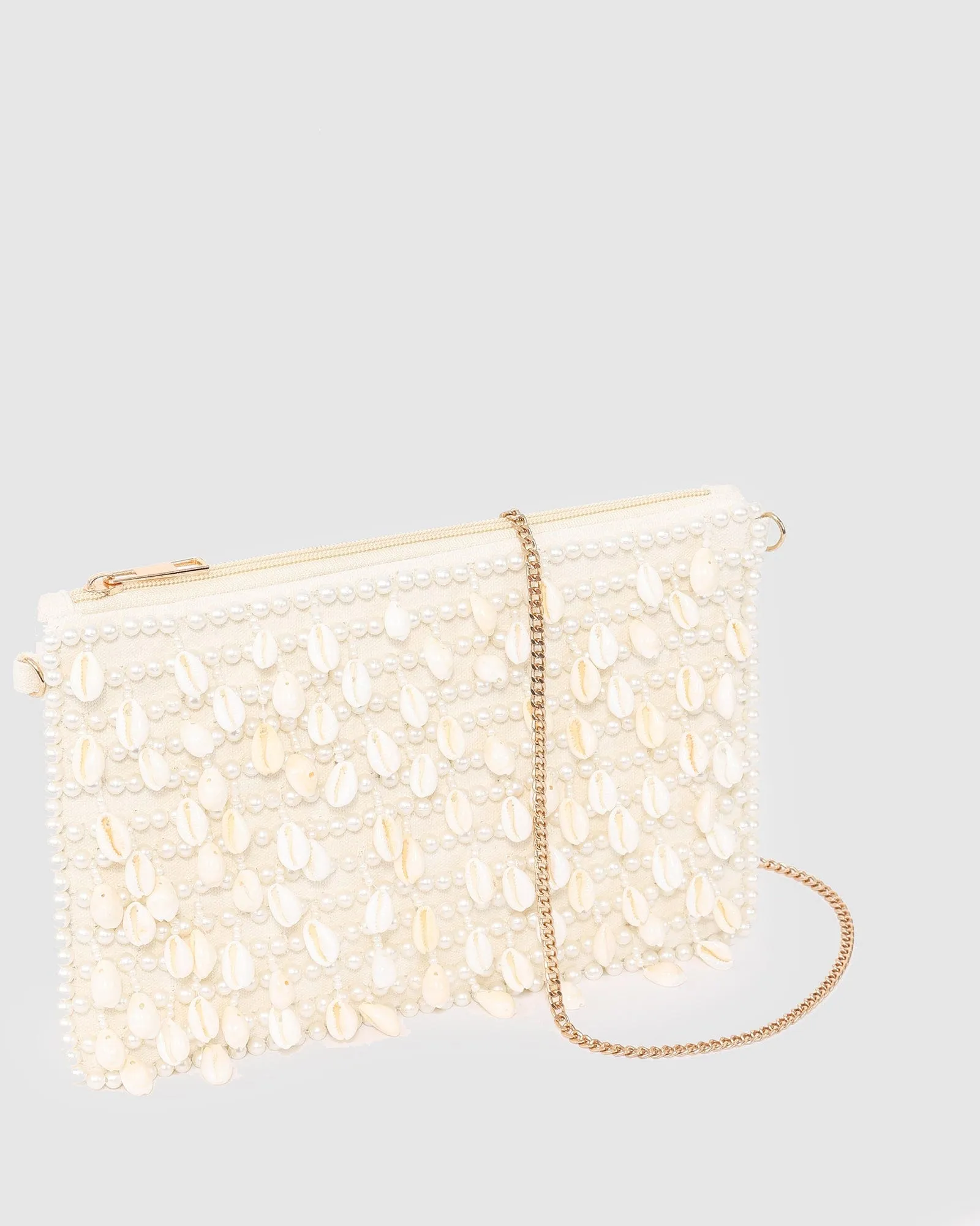 Pearl Zip Top Sequin Clutch Bag sold by Collete Hayman product image thumbnail 2