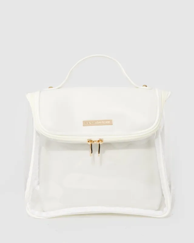 White Cara 2 Piece Cosmetic Case sold by Collete Hayman