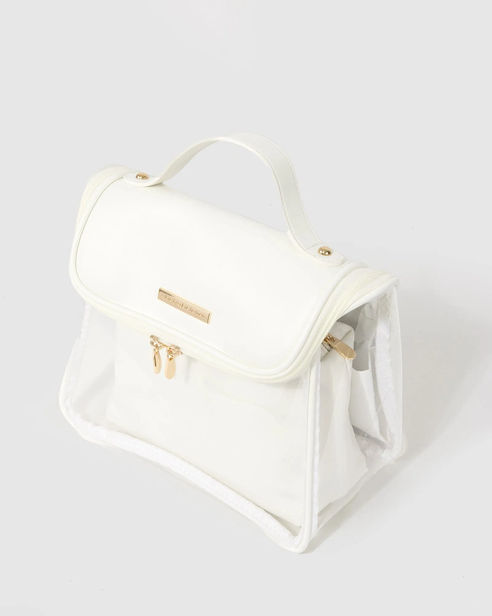 White Cara 2 Piece Cosmetic Case sold by Collete Hayman product image thumbnail 3