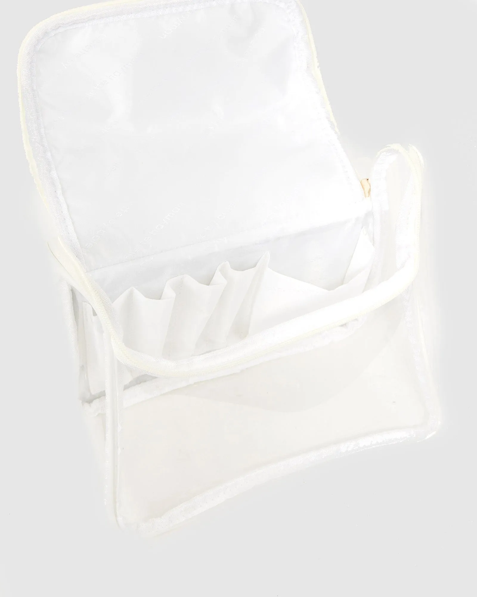White Cara 2 Piece Cosmetic Case sold by Collete Hayman product image thumbnail 4