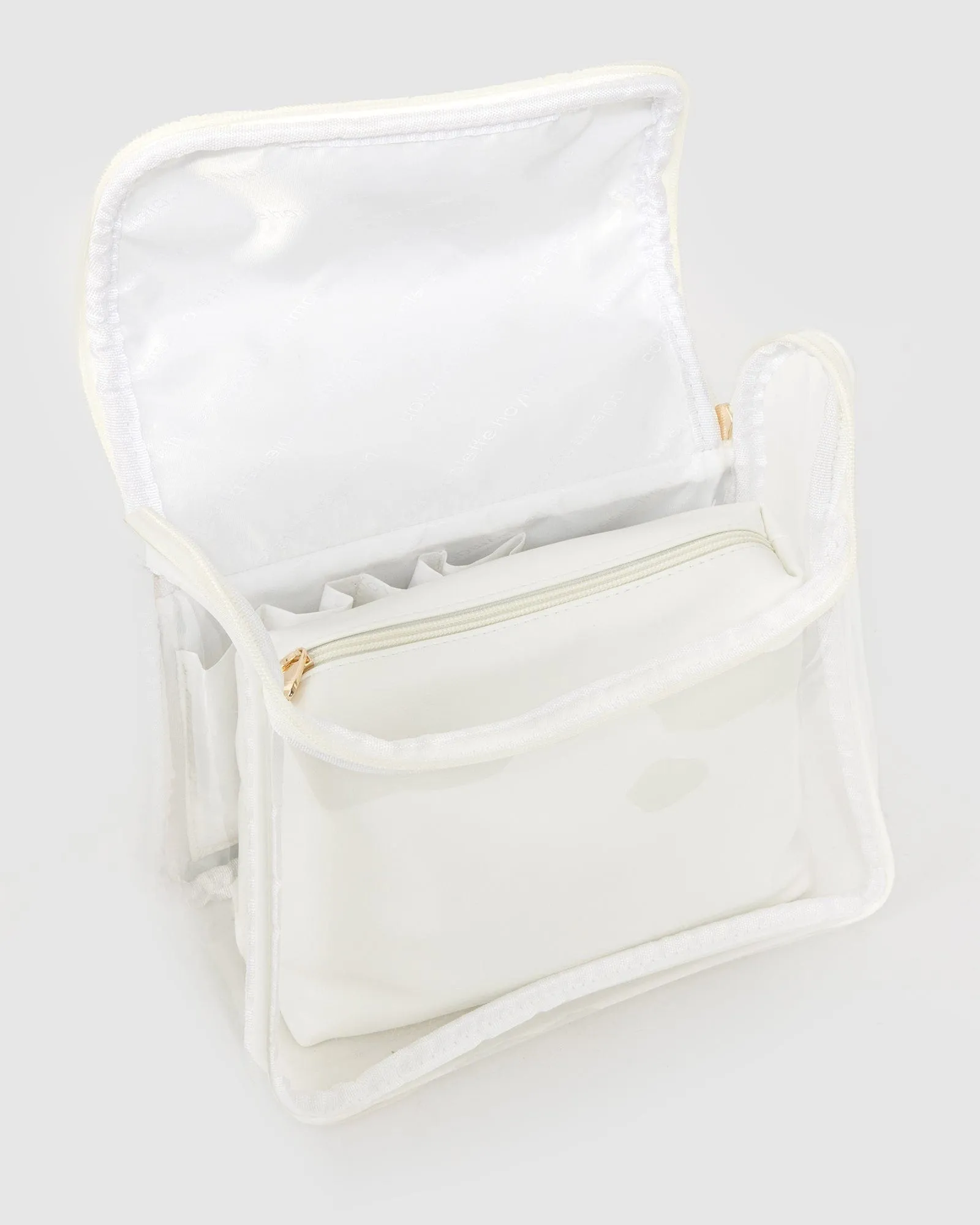 White Cara 2 Piece Cosmetic Case sold by Collete Hayman product image thumbnail 5