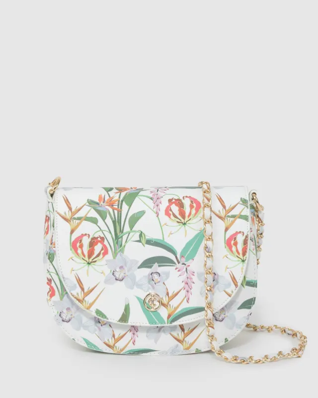 Floral Print Sadie Saddle Bag sold by Collete Hayman