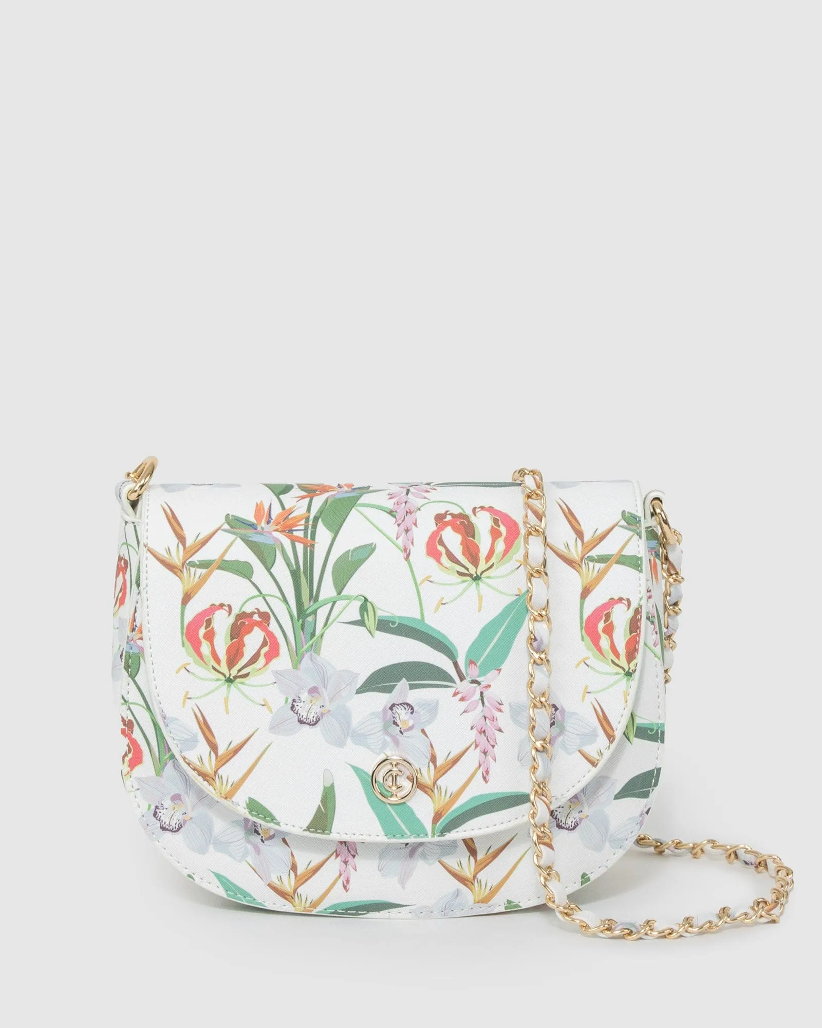 Floral Print Sadie Saddle Bag sold by Collete Hayman