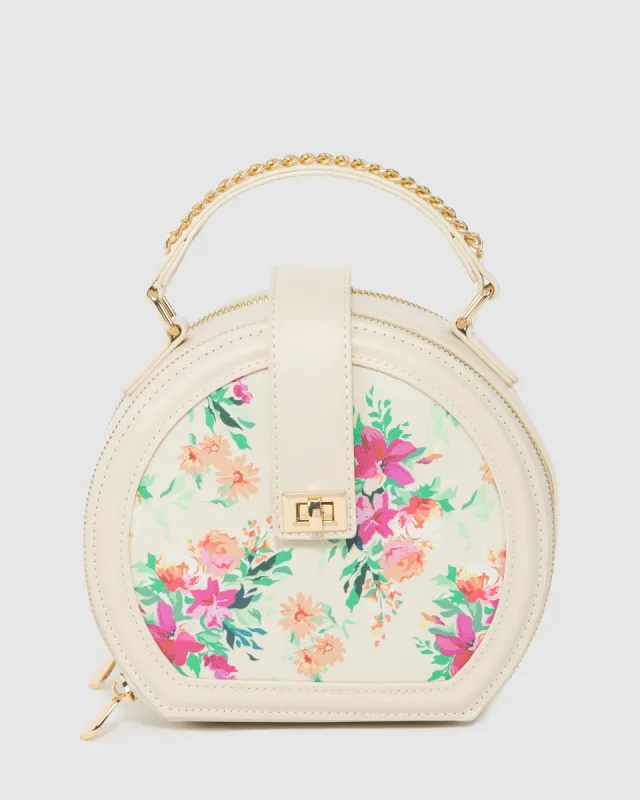 Print Ophelia Lock Top Handle Bag sold by Collete Hayman