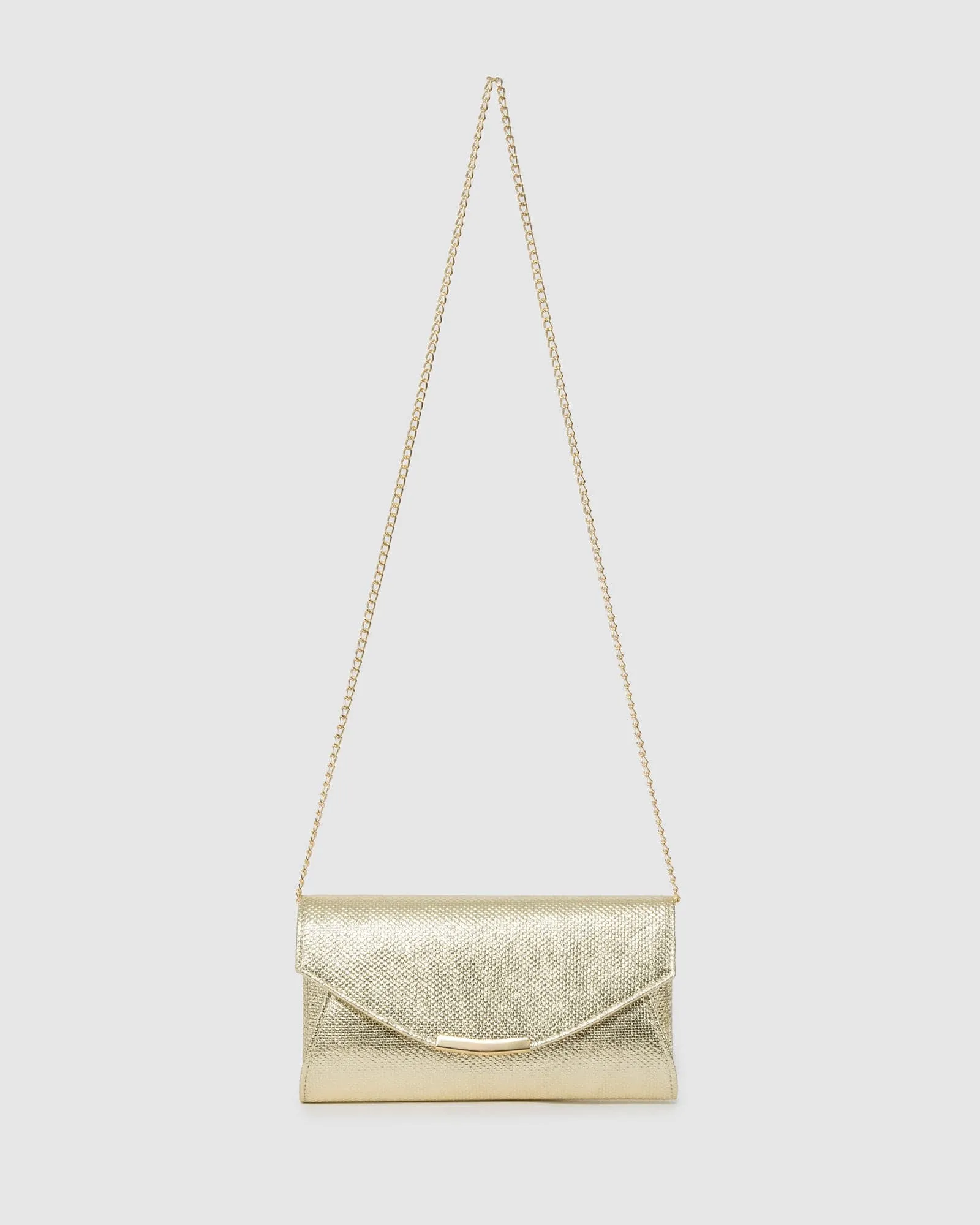 Gold Lucille Envelope Clutch Bag sold by Collete Hayman product image thumbnail 3