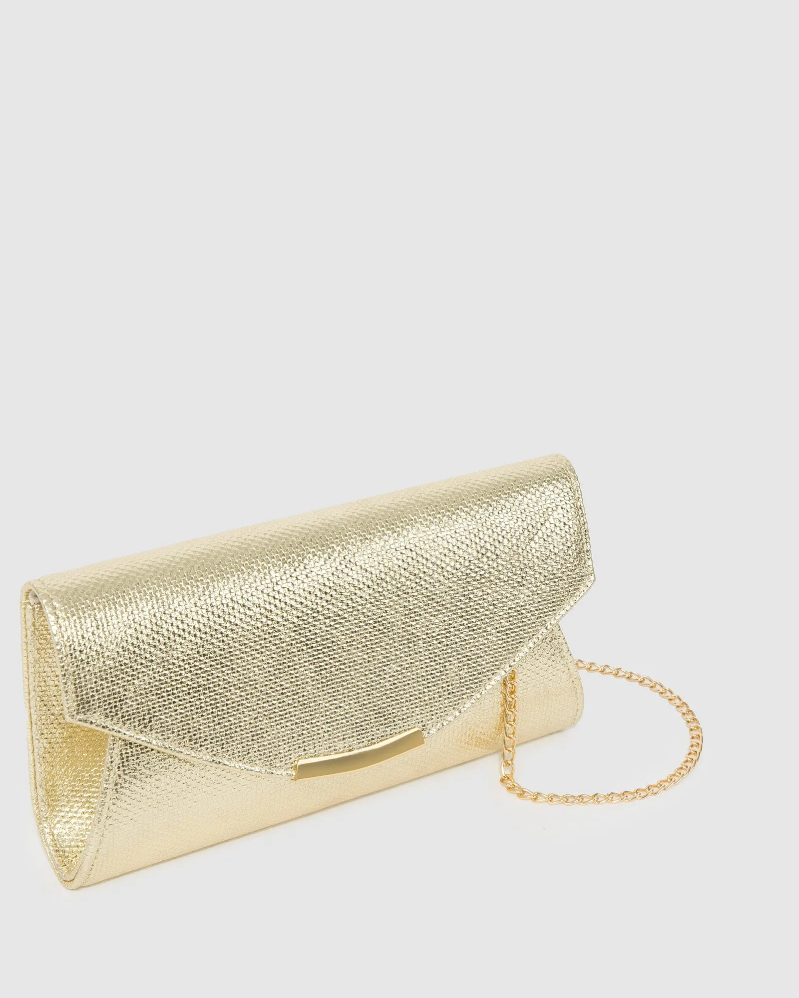 Gold Lucille Envelope Clutch Bag sold by Collete Hayman product image thumbnail 2