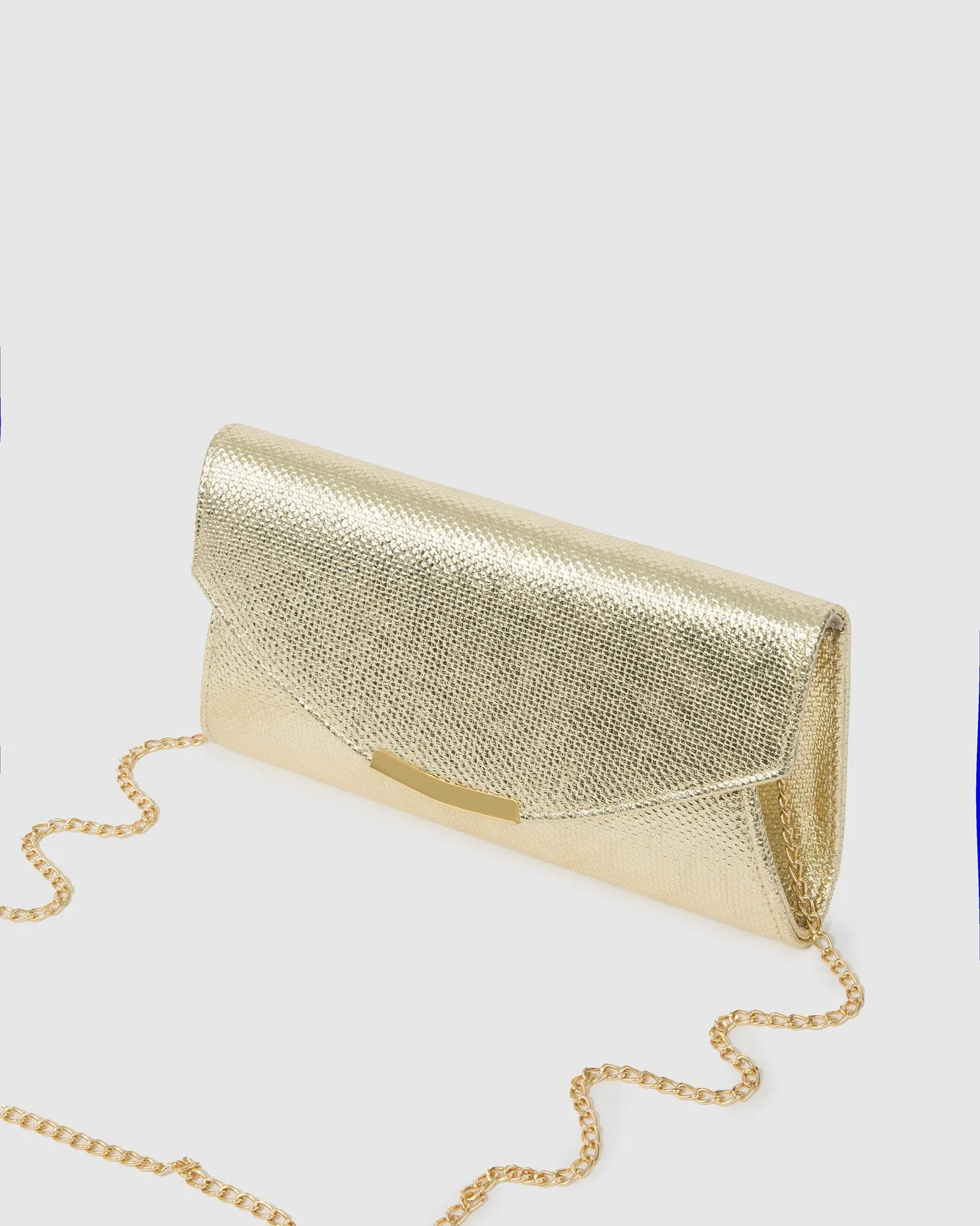 Gold Lucille Envelope Clutch Bag sold by Collete Hayman product image thumbnail 4