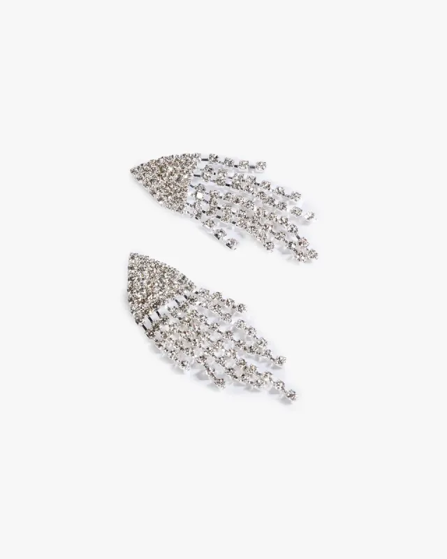 Crystal Medium Diamond Tassel Earrings sold by Collete Hayman